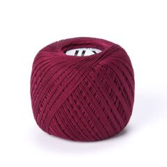 YARNART LILY - MERCERIZED LACE YARN CHERRY RED - 0112