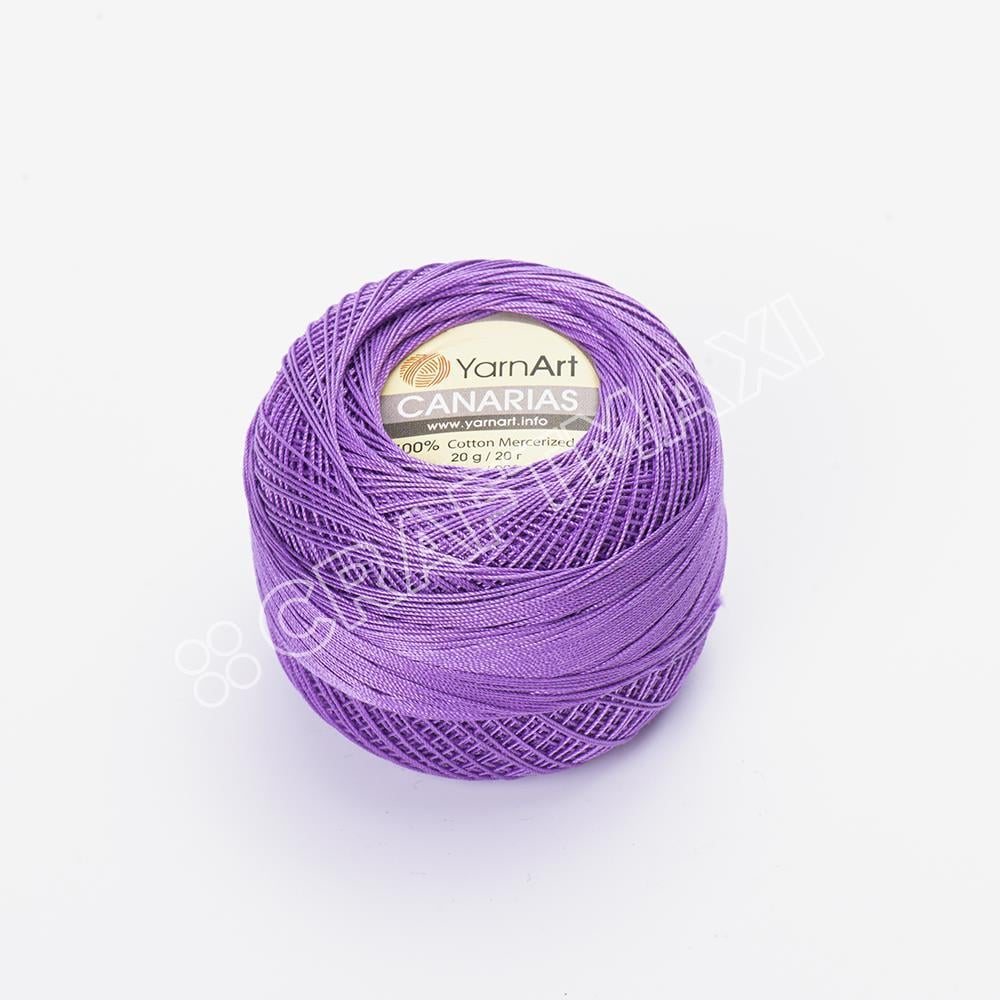 YARNART CANARIAS - MERCERIZED LACE YARN PURPLE - 6309