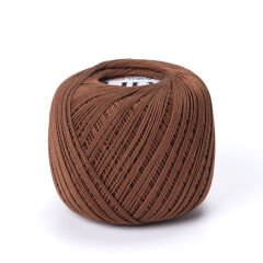 YARNART LILY - MERCERIZED LACE YARN REDDISH BROWN - 005