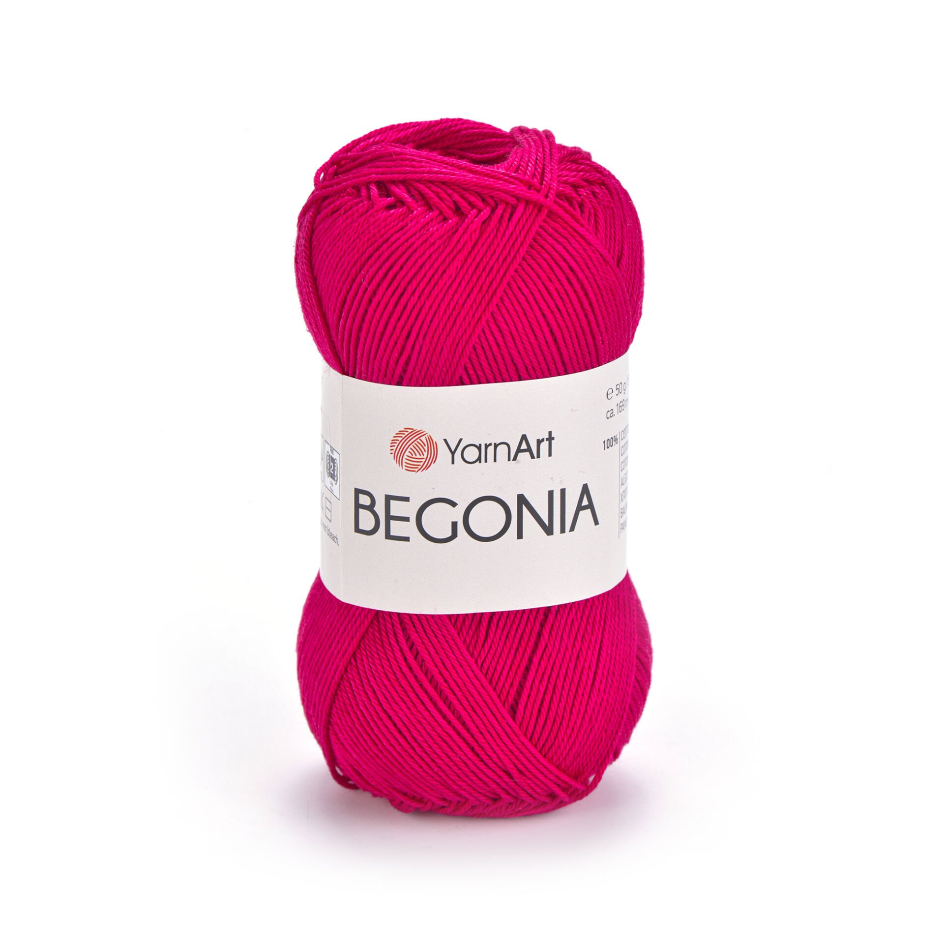 YARNART BEGONIA - MERCERIZED KNITTING YARN FUCHSIA - 6358
