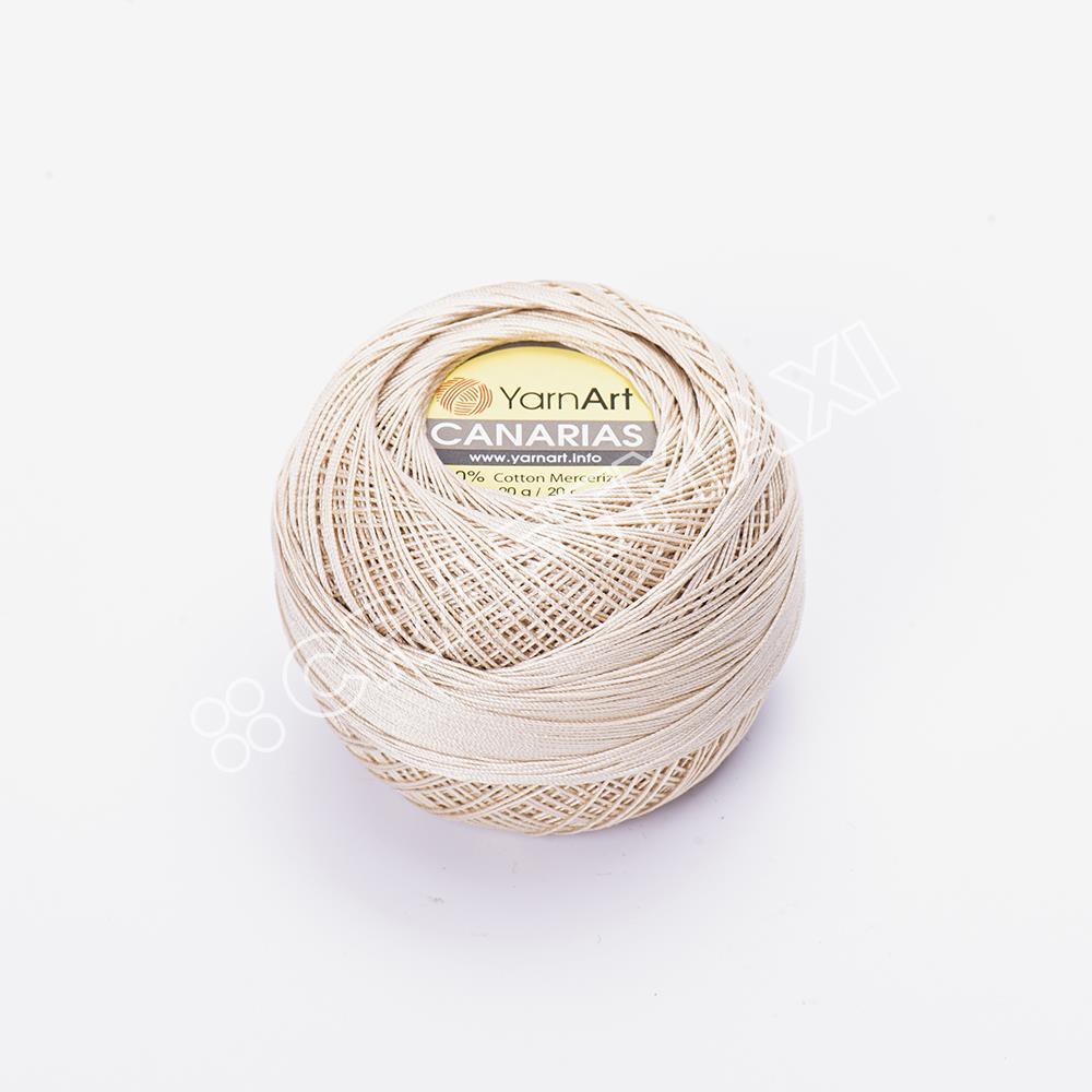 YARNART CANARIAS - MERCERIZED LACE YARN BEIGE - 4660