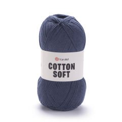 YARNART COTTON SOFT - KNITTING YARN DARK GREY - 45