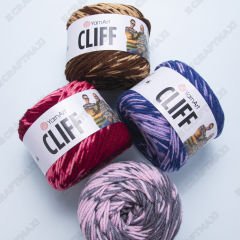 YARNART CLIFF - MULTICOLOR KNITTING YARN VARIEGATED - 8306