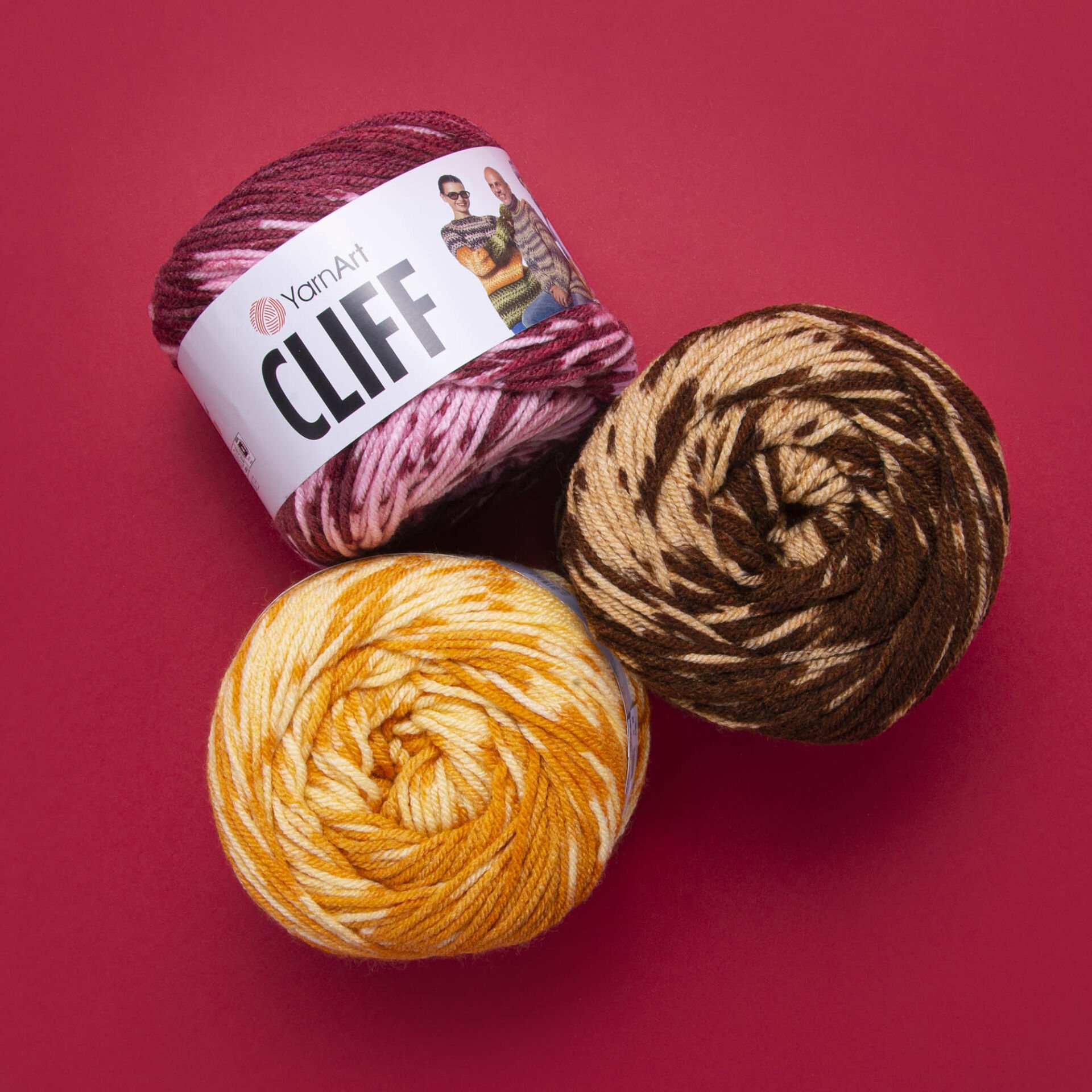 YARNART CLIFF - MULTICOLOR KNITTING YARN