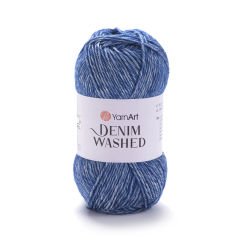 YARNART DENIM WASHED - MELANGE KNITTING YARN BLUE - 922