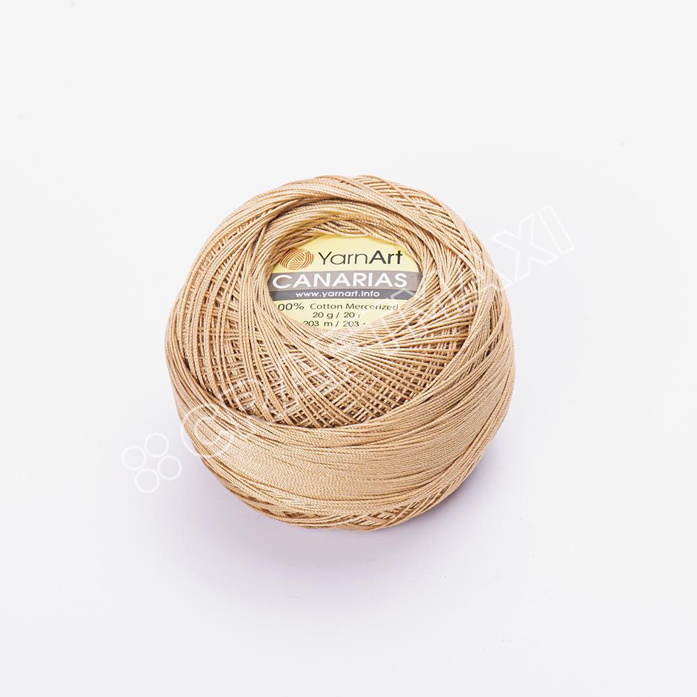 YARNART CANARIAS - MERCERIZED LACE YARN CARAMEL - 5529