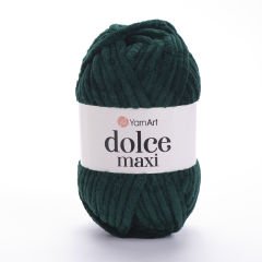 YARNART DOLCE MAXI - VELVET KNITTING YARN EMERALD GREEN - 774