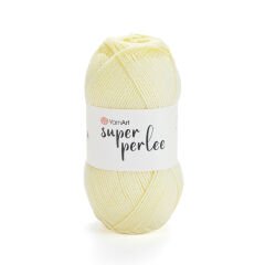 YARNART SUPER PERLEE - KNITTING YARN LIGHT YELLOW - 226