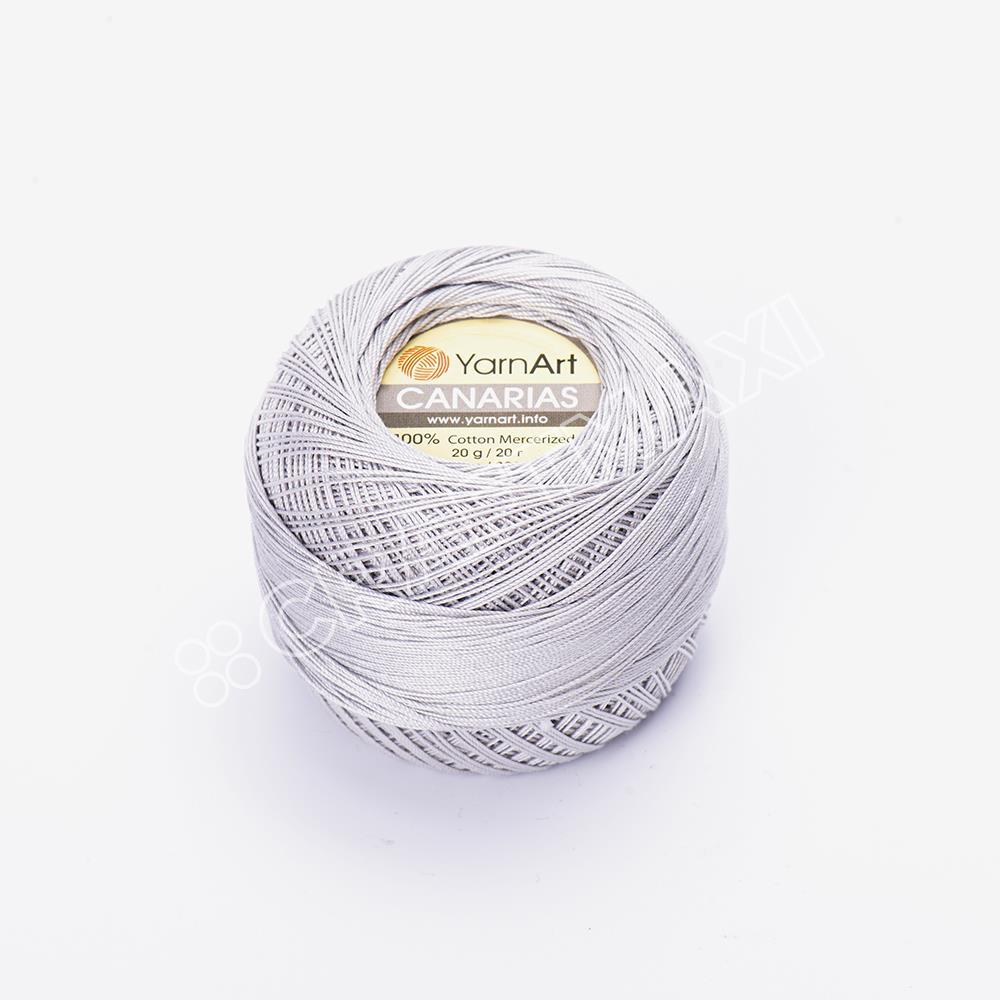 YARNART CANARIAS - MERCERIZED LACE YARN GREY - 4920