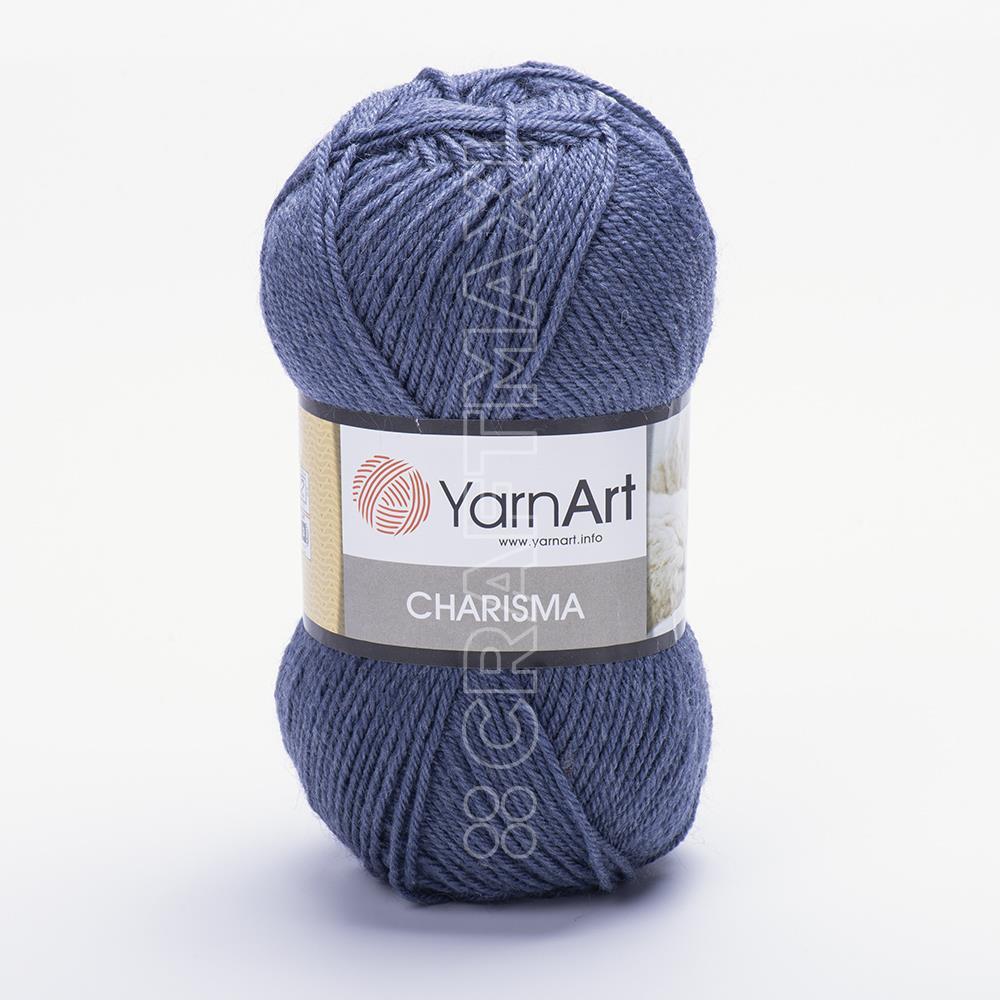 YARNART CHARISMA - KNITTING YARN BLUE-GREY - 3864