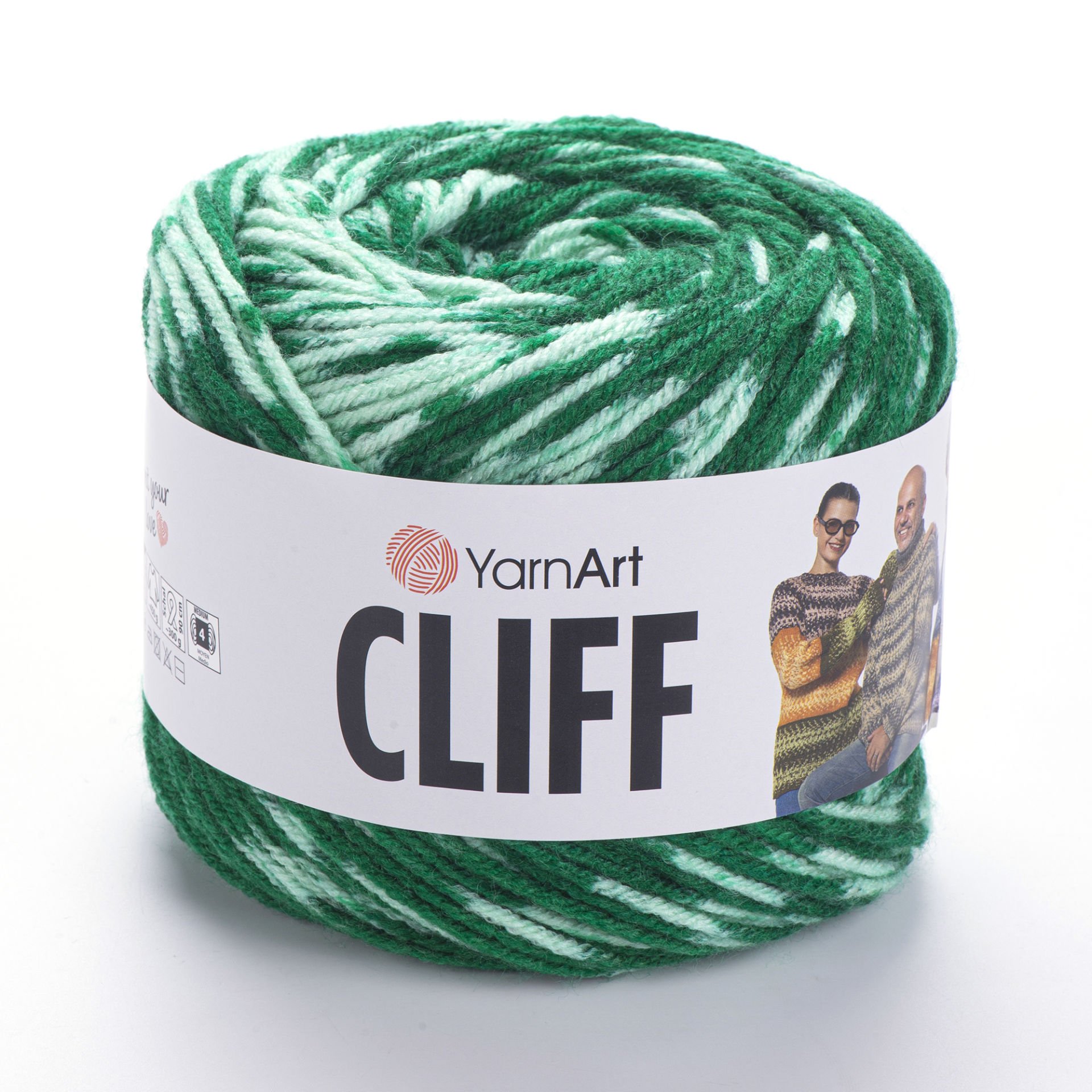 YARNART CLIFF - MULTICOLOR KNITTING YARN VARIEGATED - 8310