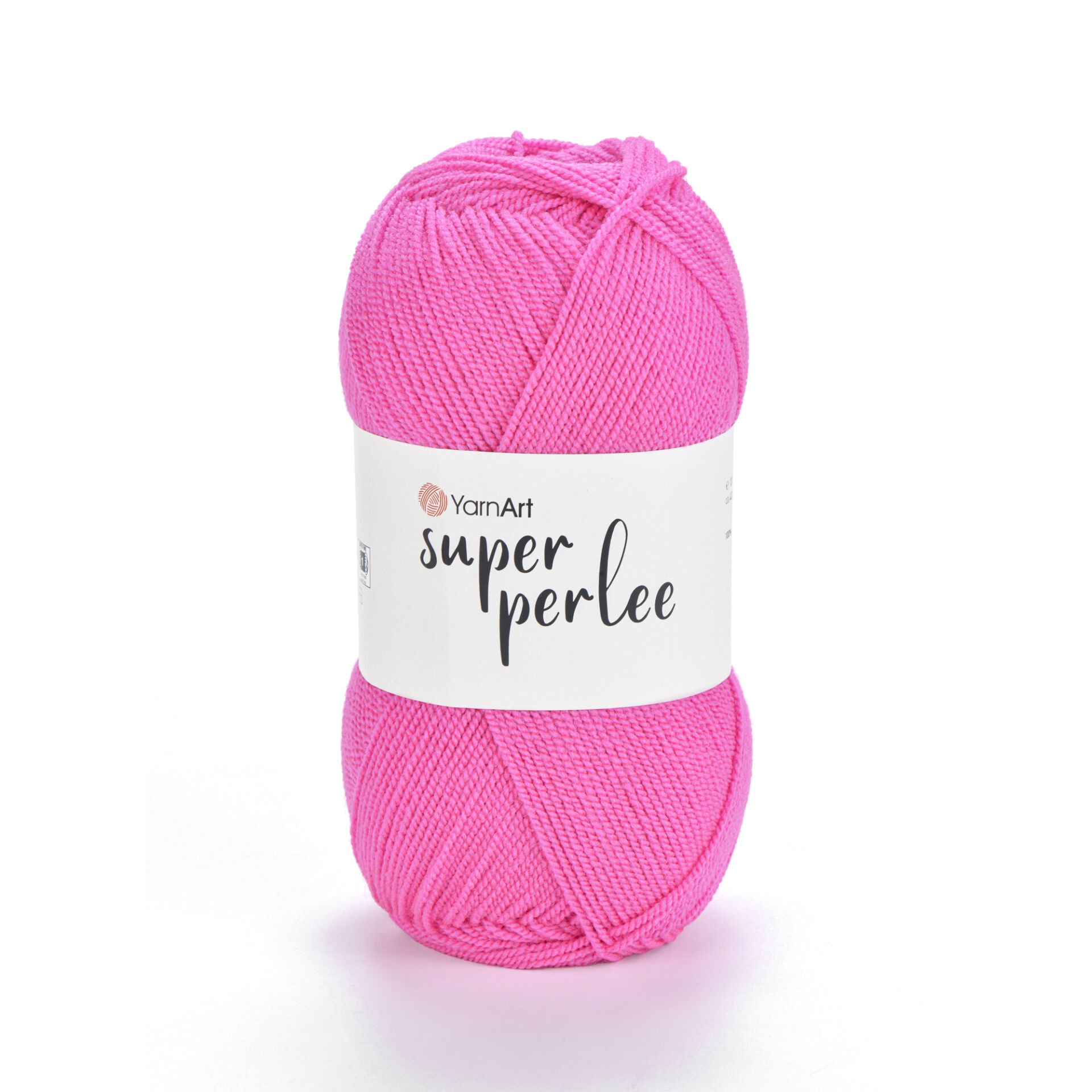 YARNART SUPER PERLEE - KNITTING YARN NEON PINK - 174