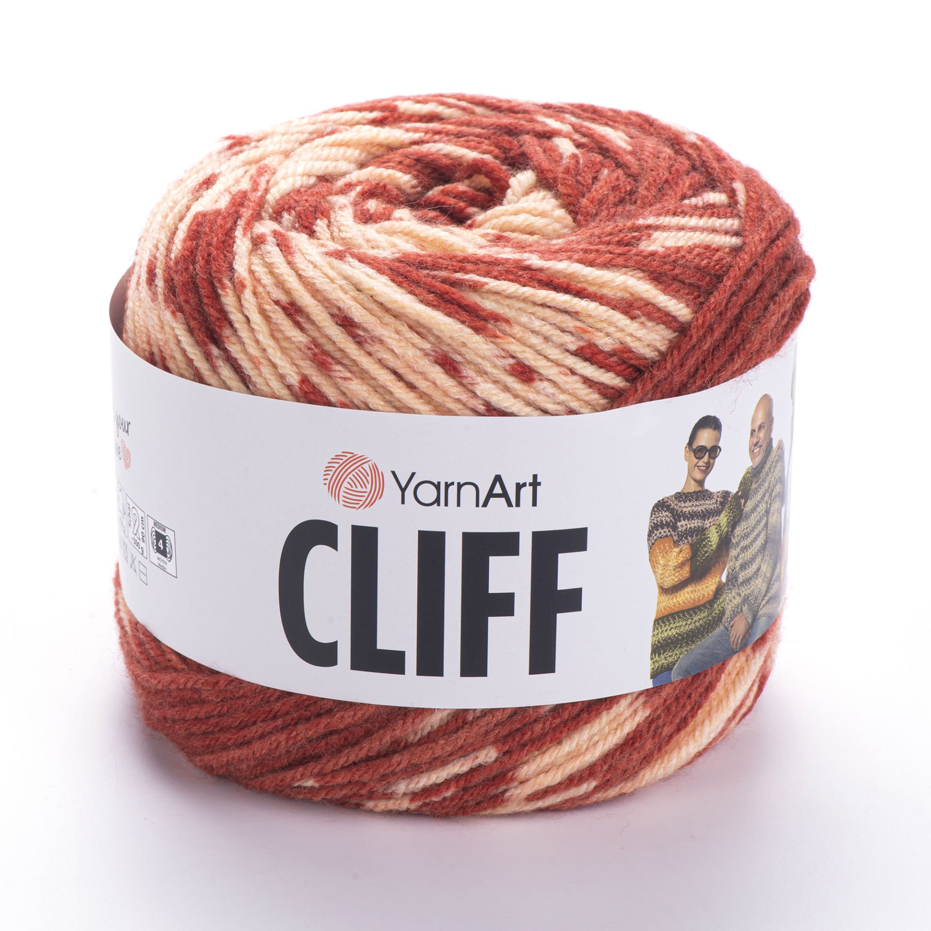 YARNART CLIFF - MULTICOLOR KNITTING YARN VARIEGATED - 8311