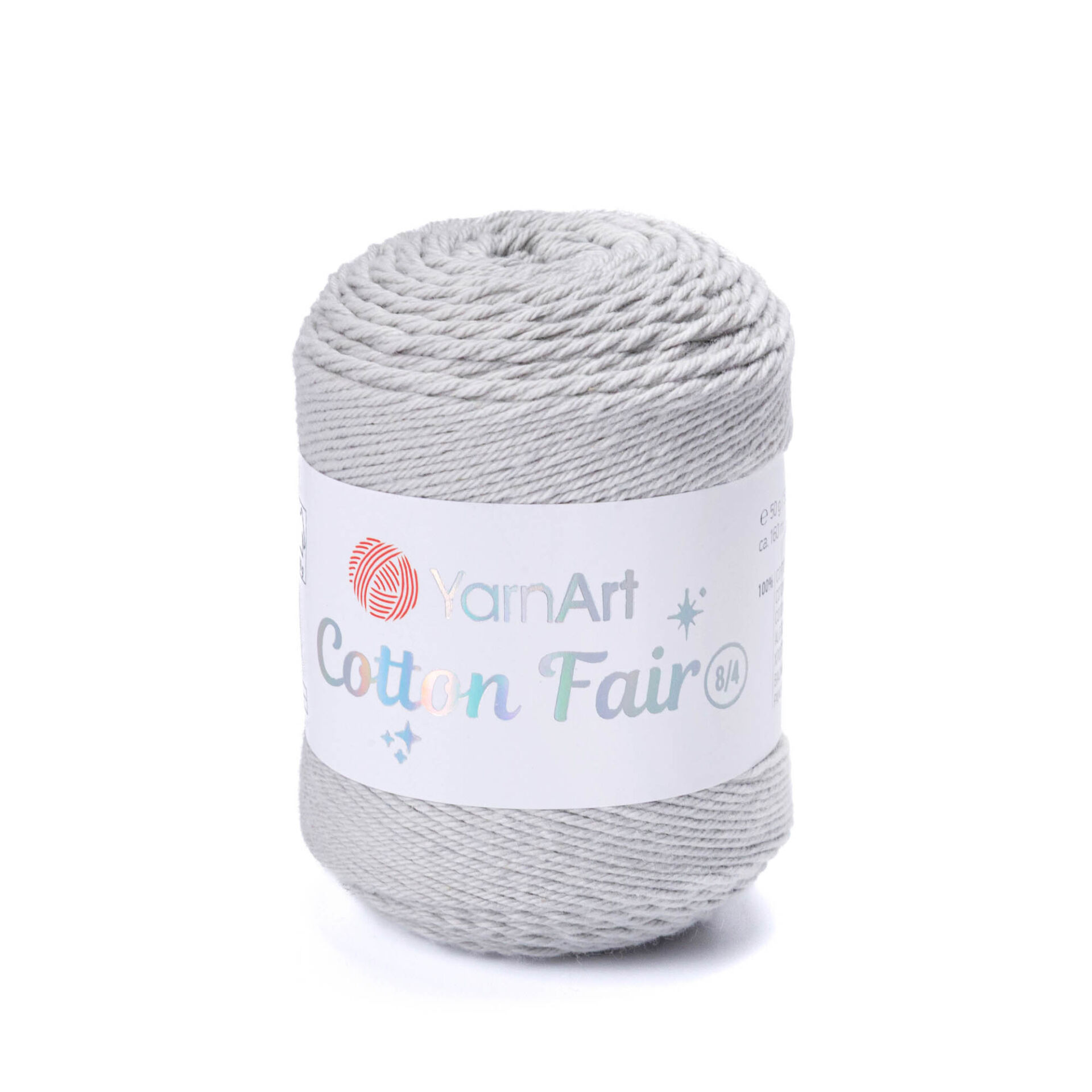 YARNART COTTON FAIR 8/4 - KNITTING YARN GREY - 5590