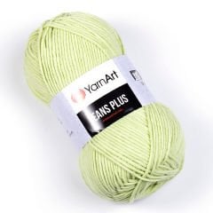 YARNART JEANS PLUS - KNITTING YARN LIGHT GREEN - 11