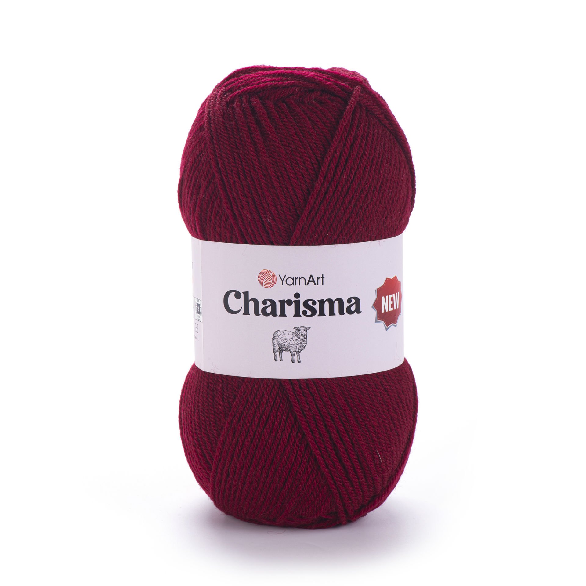 YARNART CHARISMA - KNITTING YARN DARK RED - 3024