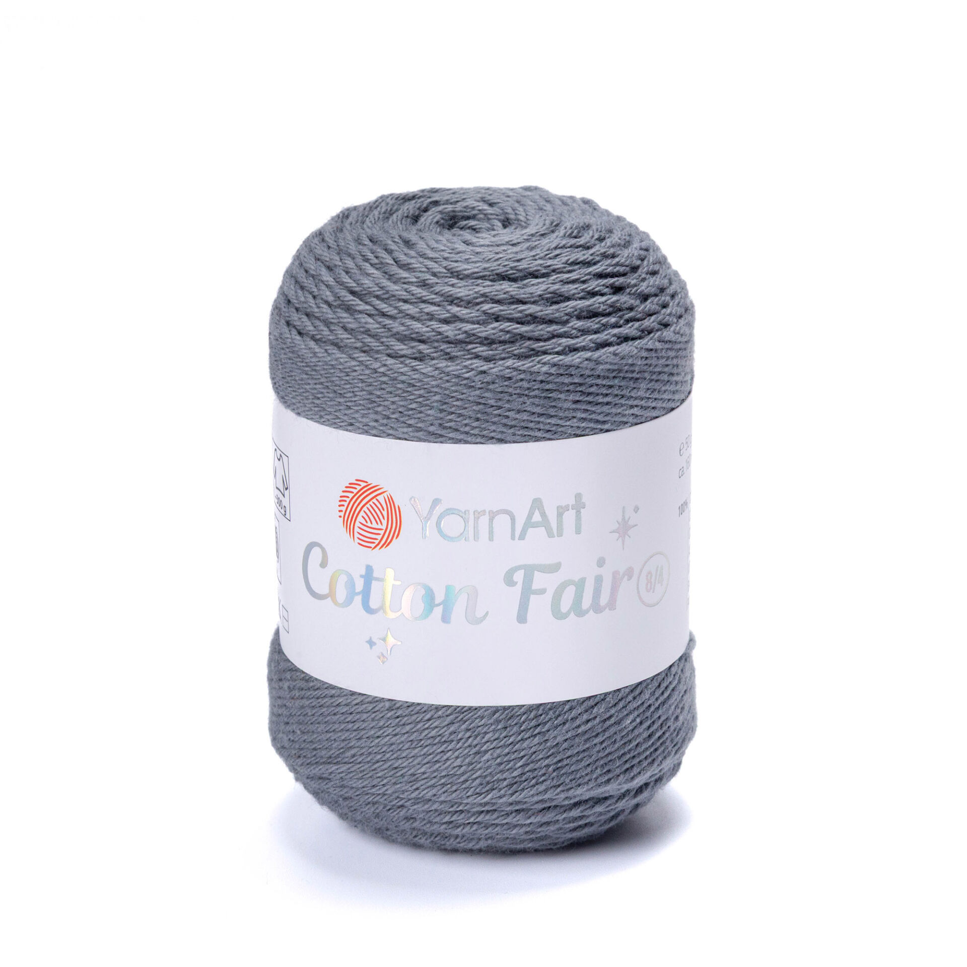 YARNART COTTON FAIR 8/4 - KNITTING YARN SMOKE GREY - 5593