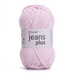 YARNART JEANS PLUS - KNITTING YARN LIGHT PINK - 18