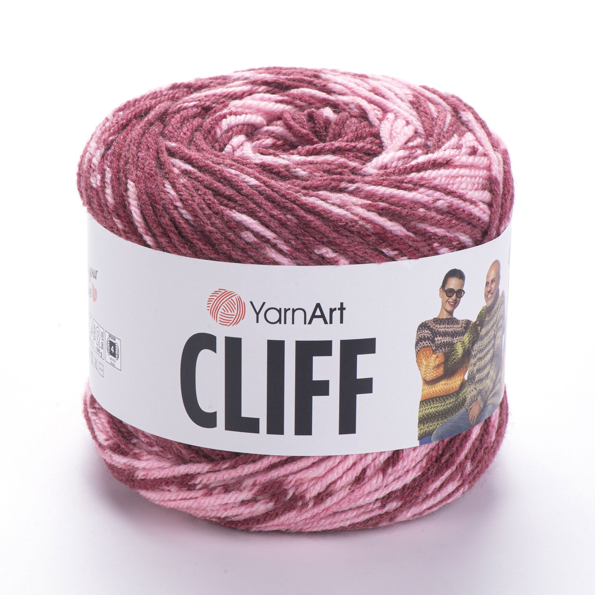 YARNART CLIFF - MULTICOLOR KNITTING YARN VARIEGATED - 8314
