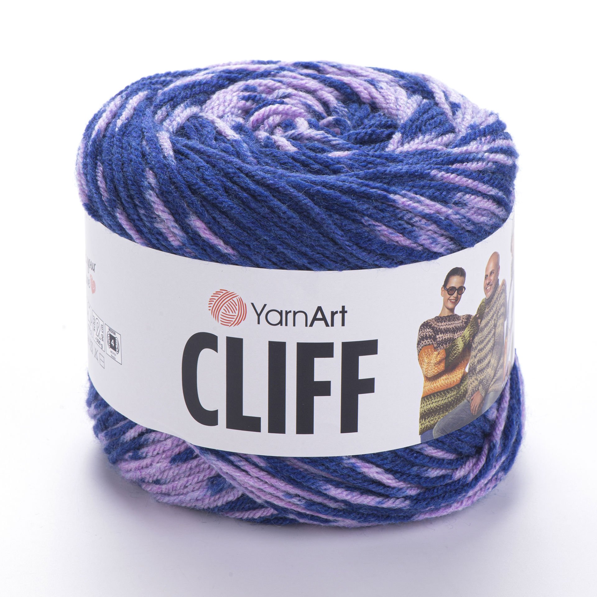YARNART CLIFF - MULTICOLOR KNITTING YARN VARIEGATED - 8315