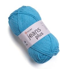 YARNART JEANS PLUS - KNITTING YARN TURQUOISE - 33
