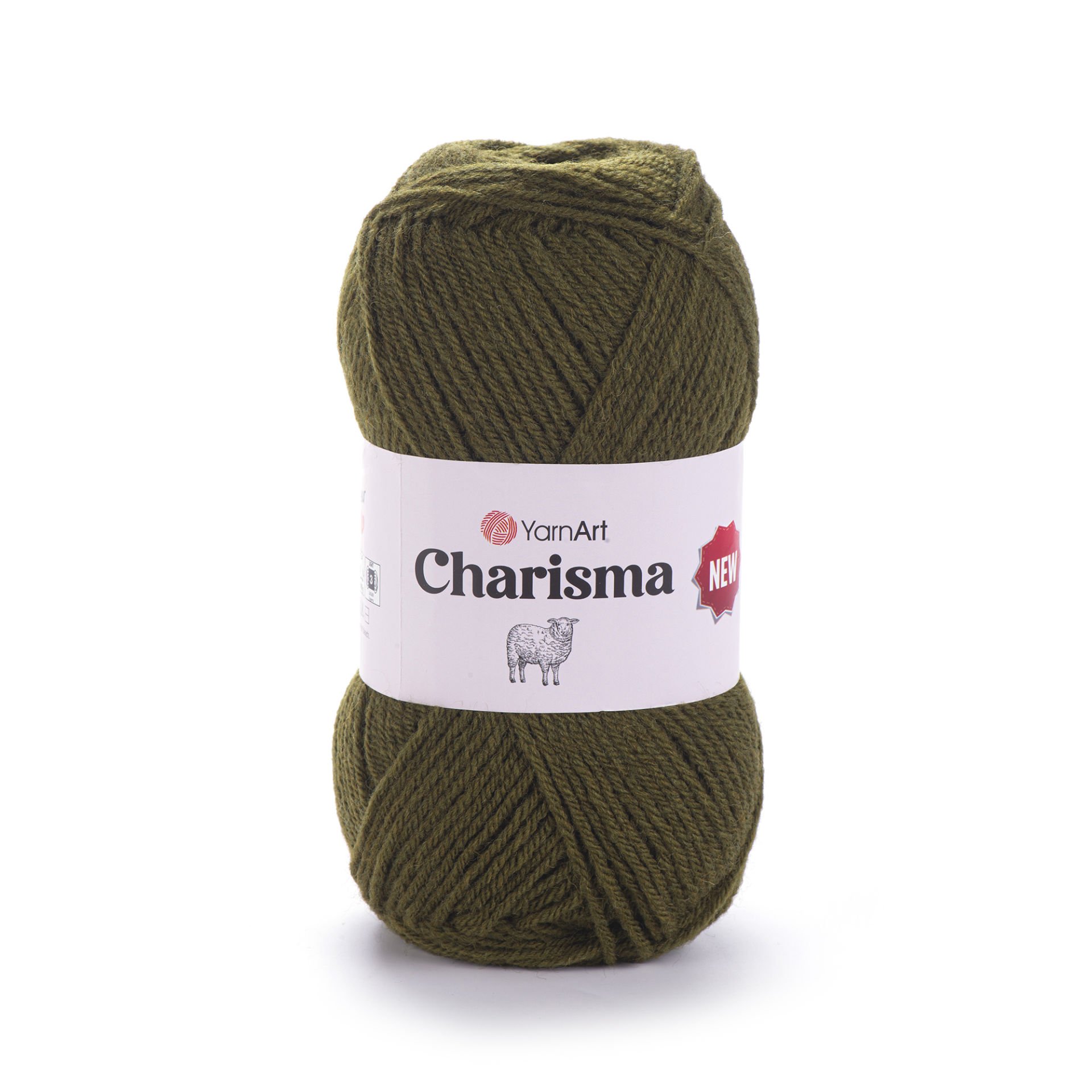 YARNART CHARISMA - KNITTING YARN OLIVE GREEN - 530
