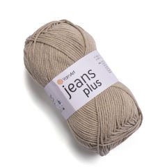 YARNART JEANS PLUS - KNITTING YARN STONE COLOR - 48
