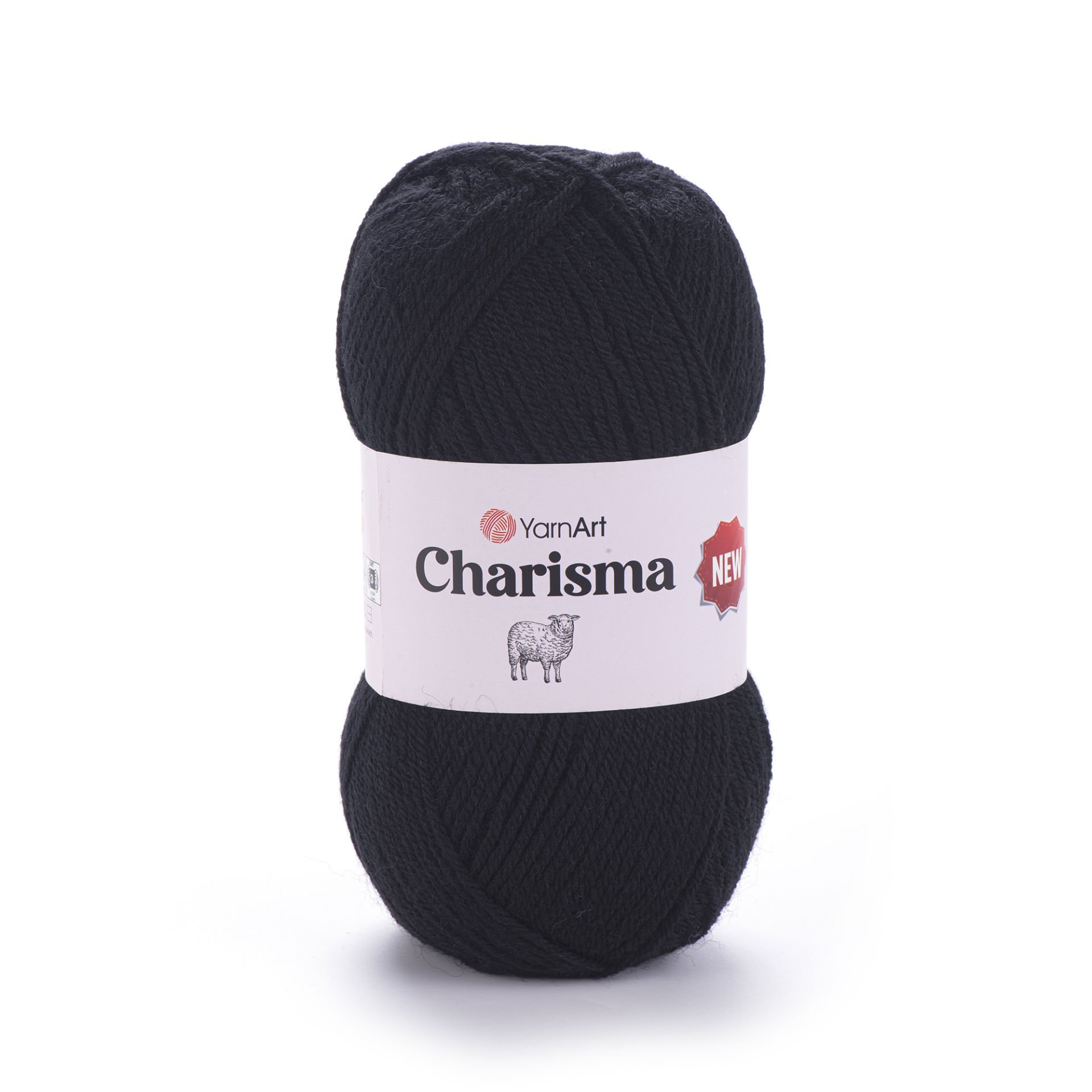YARNART CHARISMA - KNITTING YARN BLACK - 585