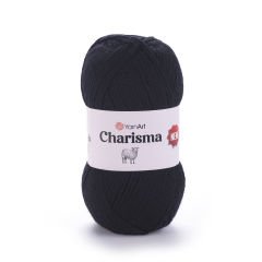 YARNART CHARISMA - KNITTING YARN BLACK - 585