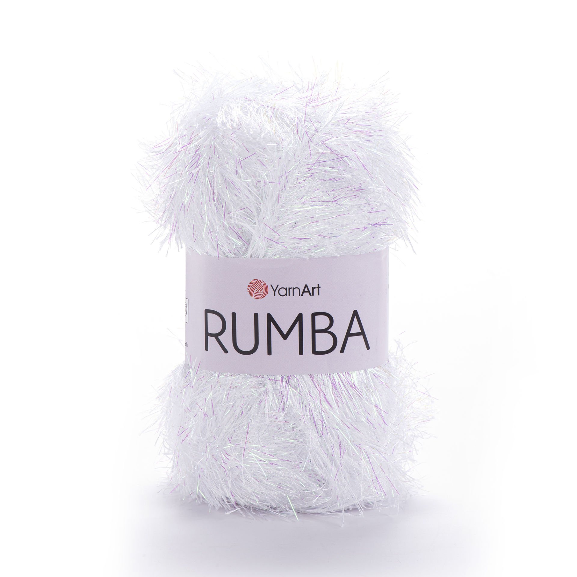 YARNART RUMBA - GLITTERY KNITTING YARN WHITE - 106