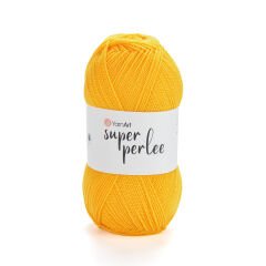YARNART SUPER PERLEE - KNITTING YARN DARK YELLOW - 32