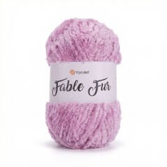 YARNART FABLE FUR - KNITTING YARN PINK - 973