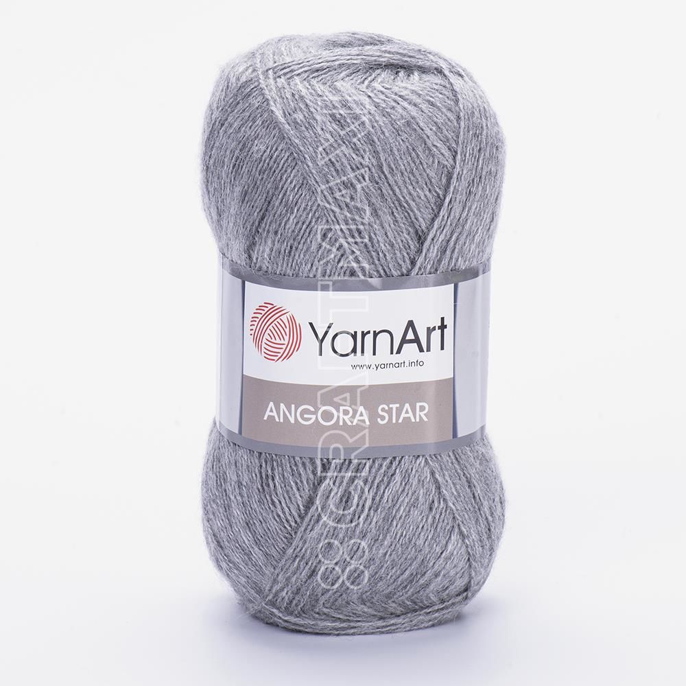 YARNART ANGORA STAR - KNITTING YARN GREY - 3071