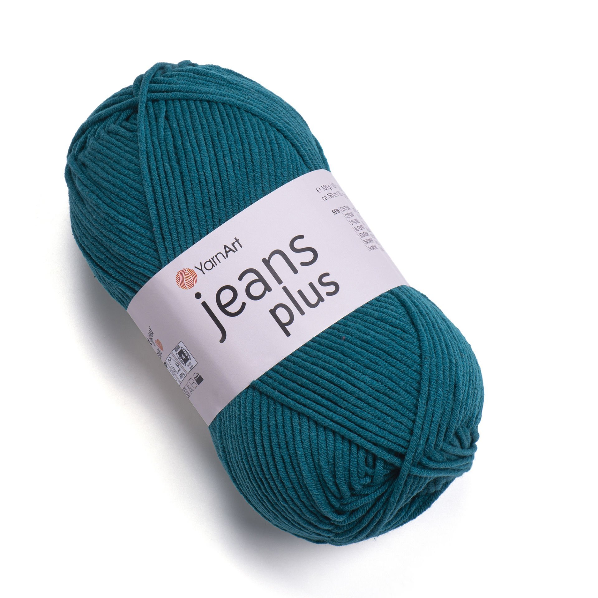 YARNART JEANS PLUS - Strickgarn petrolgrün - 63