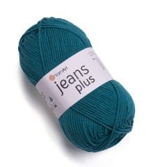 YARNART JEANS PLUS - Strickgarn petrolgrün - 63