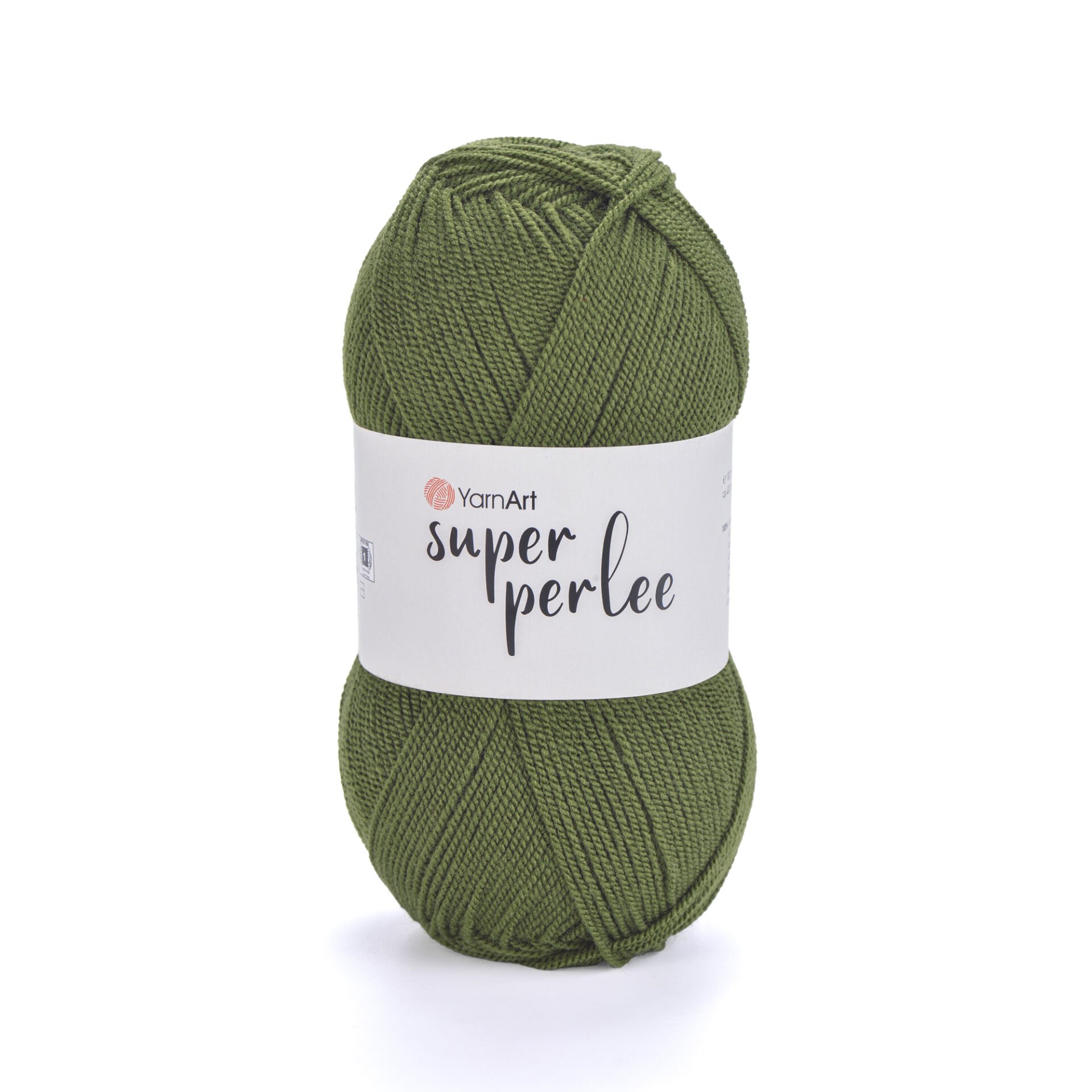 YARNART SUPER PERLEE - KNITTING YARN OLIVE GREEN - 39