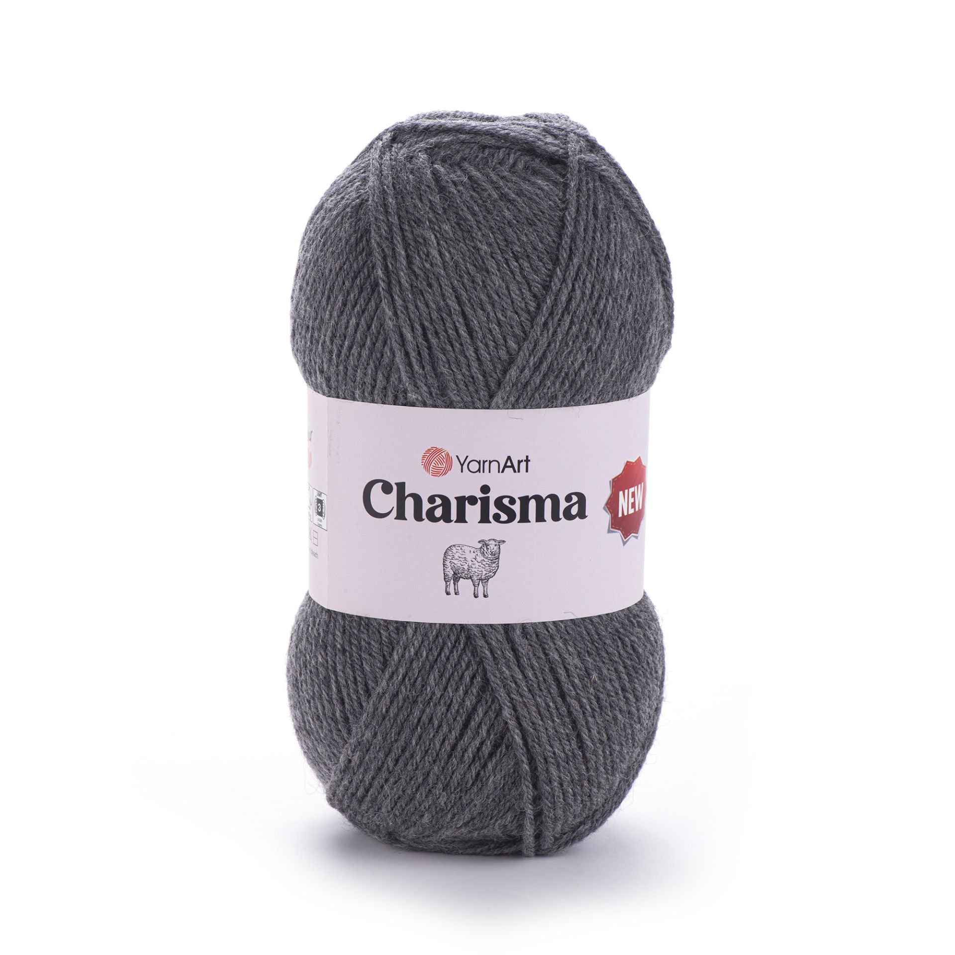 YARNART CHARISMA - KNITTING YARN GREY - 179