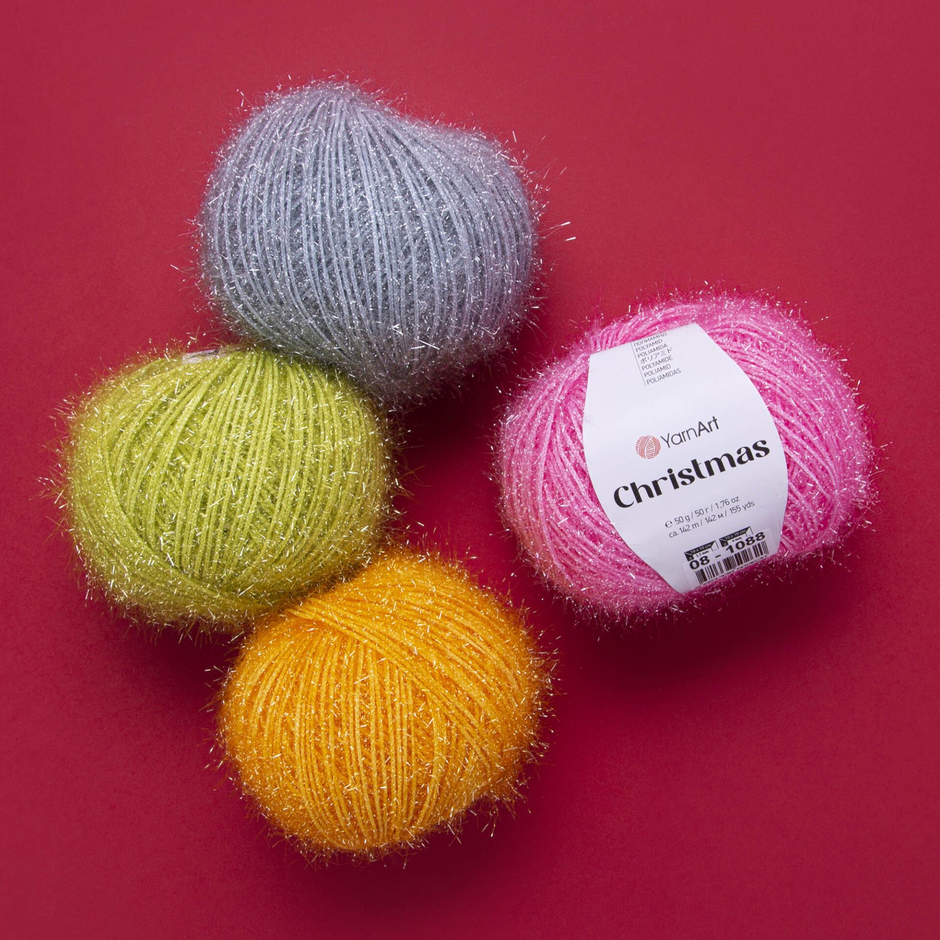 YARNART CHRISTMAS - SPARKLY KNITTING YARN