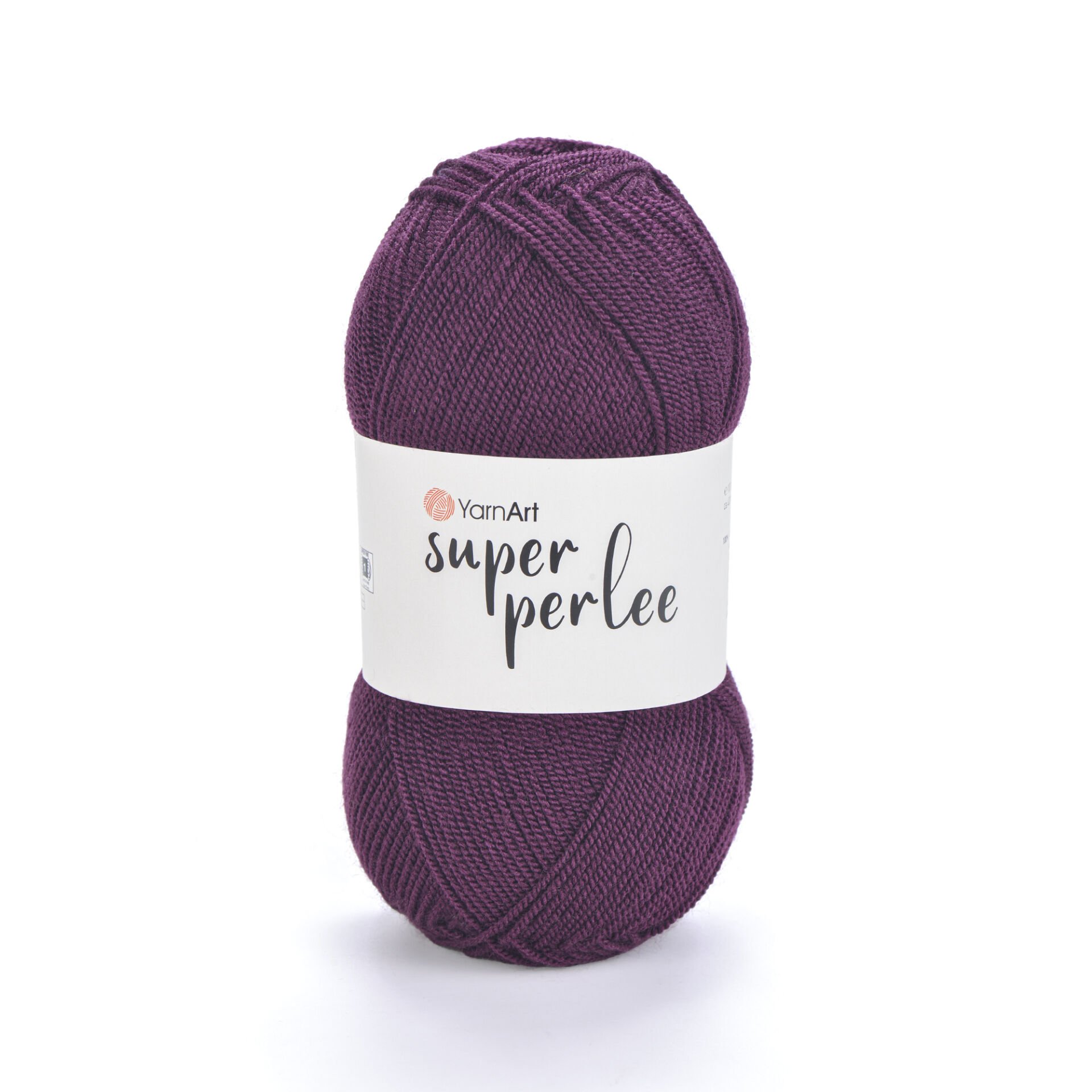 YARNART SUPER PERLEE - KNITTING YARN PLUM - 49