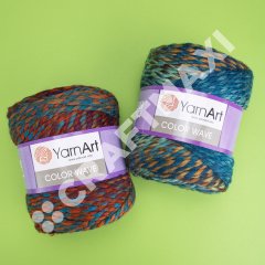 YARNART COLOR WAVE - MULTICOLOR KNITTING YARN