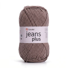 YARNART JEANS PLUS - KNITTING YARN TAUPE - 71