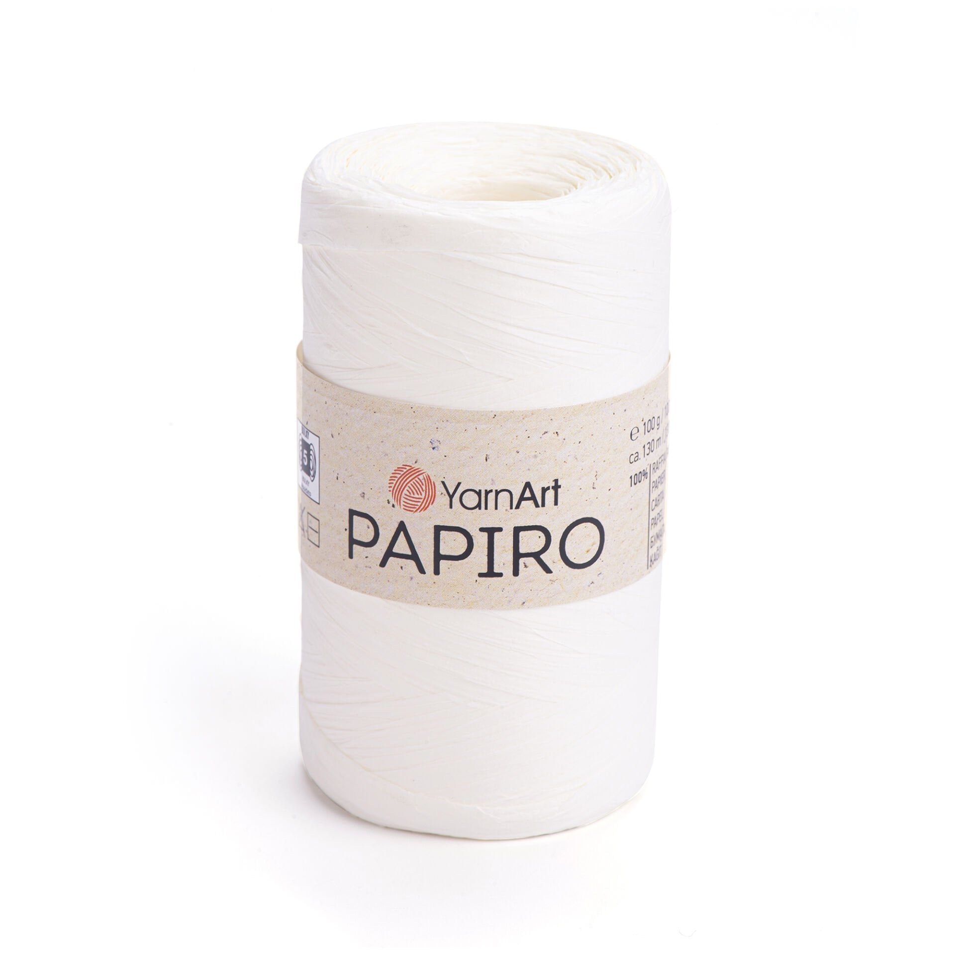 YARNART PAPIRO - PAPER RAFFIA CREAM - 1307