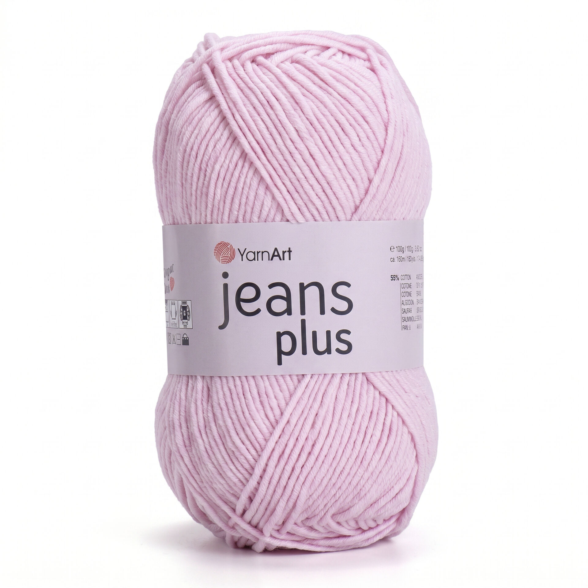 YARNART JEANS PLUS - KNITTING YARN BLUSH - 74