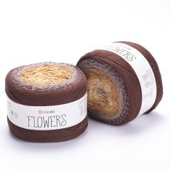 YARNART FLOWERS - MULTICOLOR KNITTING YARN VARIEGATED - 284