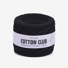 YARNART COTTON CLUB - PREMIUM T-SHIRT YARN BLACK - 7300