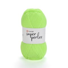 YARNART SUPER PERLEE - KNITTING YARN NEON GREEN - 79