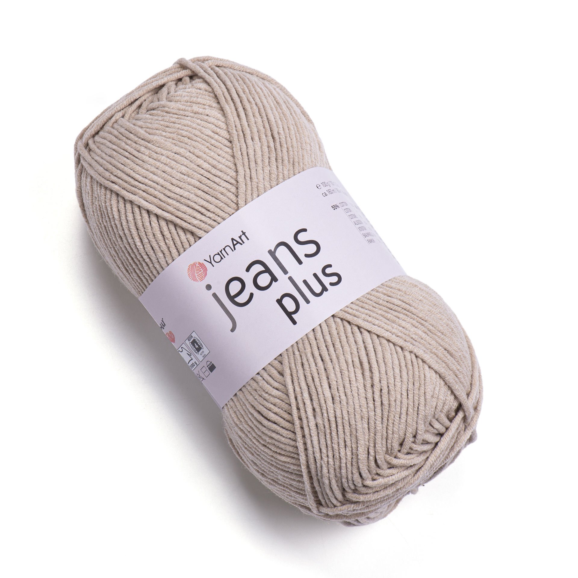 YARNART JEANS PLUS - KNITTING YARN MILKY BROWN - 87