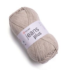 YARNART JEANS PLUS - KNITTING YARN MILKY BROWN - 87