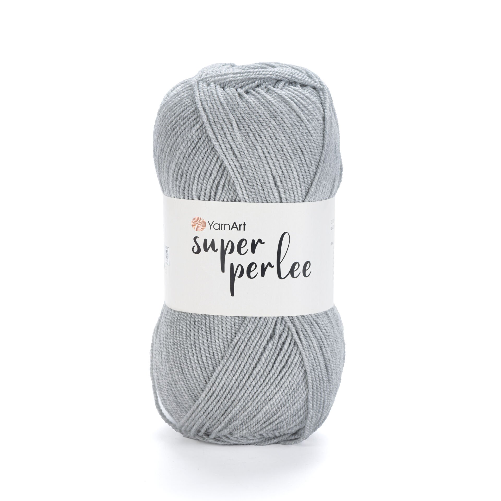 YARNART SUPER PERLEE - KNITTING YARN LIGHT GREY - 804