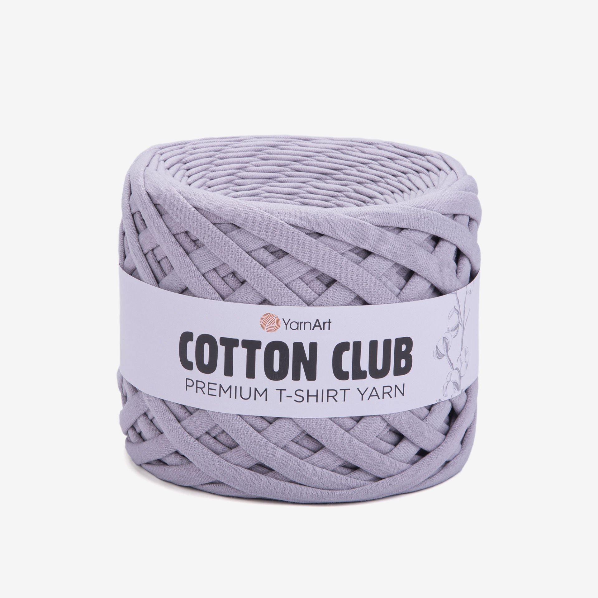 YARNART COTTON CLUB - PREMIUM T-SHIRT YARN LIGHT GREY - 7303